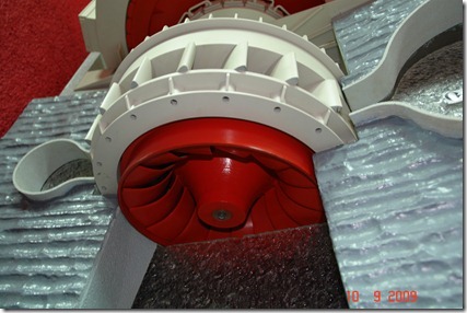 Макет радиально-осевой турбины ГА-2 СШГЭС