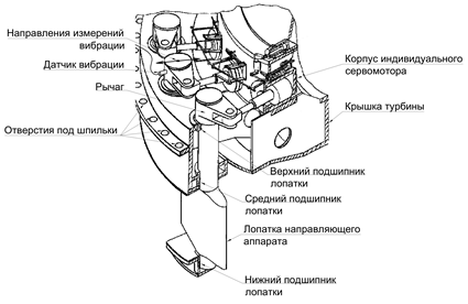 Рис.1  Фрагмент крышки турбины.