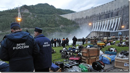 Саяно-Шушенская ГЭС после аварии