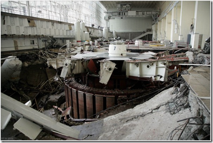 Август 2009 года. После аварии на Саяно-Шушенской ГЭС. Фото пресс-службы ОАО РусГидро