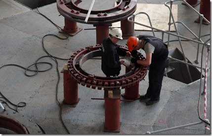 Реконструкция Саяно-Шушенской ГЭС завершится в октябре 2014 года. Фото пресс-службы ОАО РусГидро