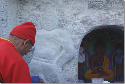 15 сентября в Чаа-Хольском районе Тувы состоялось торжественное открытие изображение Будды Амитабхи. Фото Саяны Монгуш