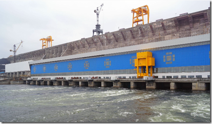 Богучанская ГЭС 28 апреля 2014 г. Фото пресс-службы ОАО «РусГидро»